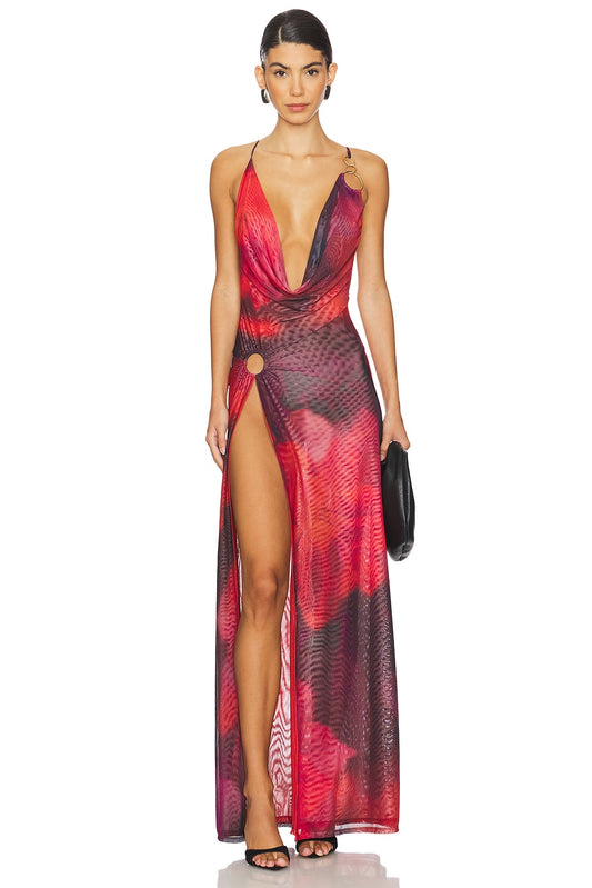 Sedona Red Maxi Dress