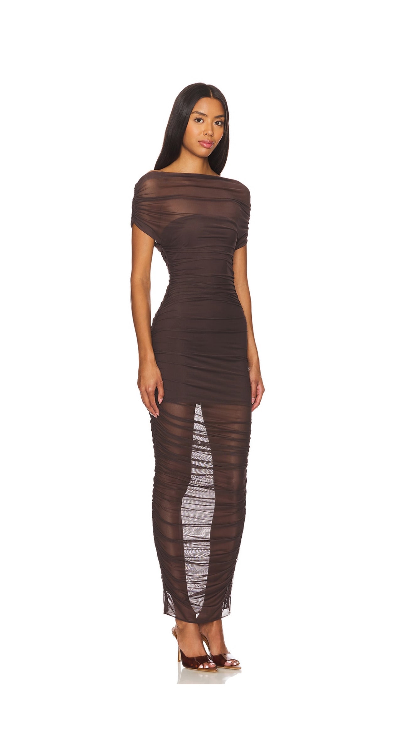 Noel Mesh Midi Dress